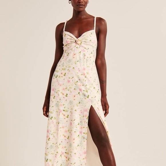 Abercrombie & Fitch Dresses & Skirts - ABERCROMBIE TWIST FRONT MIDI DRESS NWT